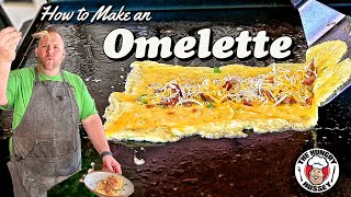 How to make an Omelette on a griddle [upl. by Earehs]