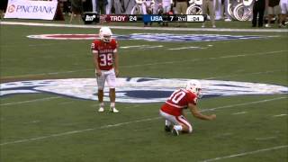 09292012 Troy vs South Alabama Football Highlights [upl. by Adnohrahs87]