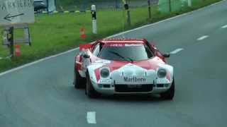 Lancia Stratos  Unbelievable Sound  Arosa Classic Car 2013 Swiss Alps [upl. by Comfort862]