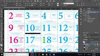 How to create Calendar Pads from scratch using InDesign CC 2018 [upl. by Aggi363]