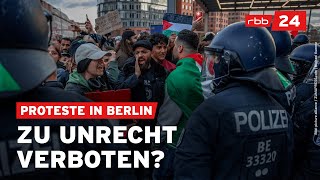 ProPalästinaProteste Dürfen die Demos verboten werden [upl. by Tebor916]