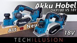 🔥WELCHER IST BESSER Makita 18V Akku Hobel Vergleichstest😱  DKP180 VS DKP181 im Test [upl. by Nappie]