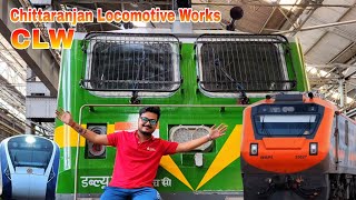 Chittaranjan Locomotive Works CLW  Indian Railway  amritbharat vandhebharat loco engine [upl. by Siri]