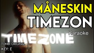 Måneskin  Timezone  Karaoke Instrumental [upl. by Anhej]