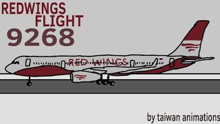 REDWINGS FLIGHT 9268 ANIMATED IN COUNTRYBALLS [upl. by Island]