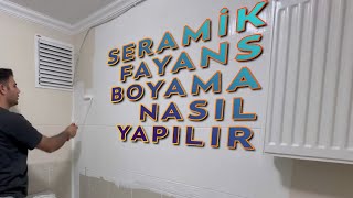 Seramik amp Fayans Boyama Nasıl Yapılır  Profesyonel Boya [upl. by Heilner940]