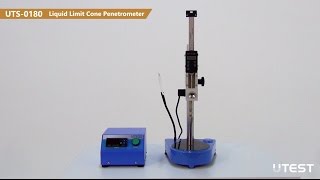 UTS 180Liquid Limit Cone penetrometerEN [upl. by Ress]