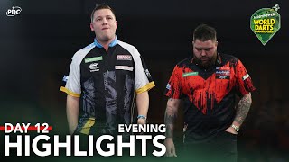 CHAMP DETHRONED  Day 12 Evening Highlights  202324 Paddy Power World Darts Championship [upl. by Nivre]