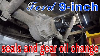 Ford F100 9 Inch Rear End Gear Oil Change [upl. by Aniloj]