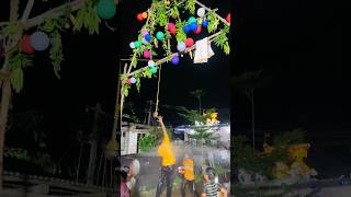 ఉట్టి కొట్టడం అంత ఈజీ కాదు janmashtami god worship uthsavam shorts reels trending krishna [upl. by Horter]