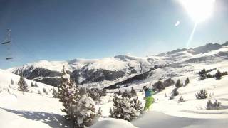 Soldeu Andorra  Snowboarding Powder GoPro 2012 [upl. by Leddy]