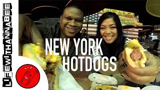 The Famous Nathans Hot Dogs in Coney Island NY  LifewithAnnaBee [upl. by Etra66]