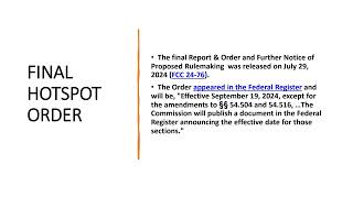 E rate for Hotspot Lending  webinar recording [upl. by Ahsiuqet]