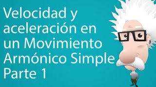 Velocidad y aceleración en un Movimiento Armónico Simple Parte 1 [upl. by Egamlat]