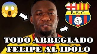 FELIPE CAICEDO ES NUEVO JUGADOR DE BARCELONA SC TODO ARREGLADO PODRIA VENIR EN LA NOCHE AMARILLA [upl. by Neitsirhc]