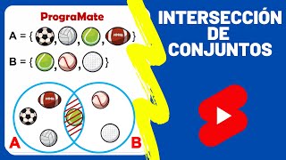 Intersección de Conjuntos  Diagramas de Venn Shorts ✔ [upl. by Novehc]