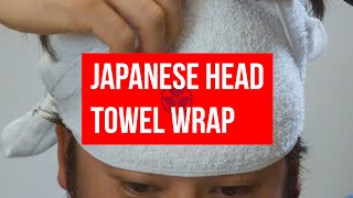 JAPANESE HEAD TOWEL WRAP OR HEADSCARF [upl. by Leuname]