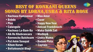 Best of Konkani Female Songs  Konkani Queens  Lorna  Usha  Rita Rose  Konkani Songs [upl. by Ainekahs]