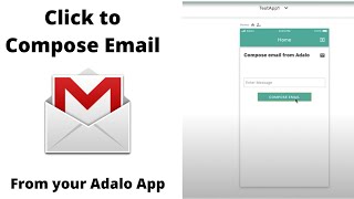 Click to compose and send email from Adalo with mail to link button [upl. by Sarilda]