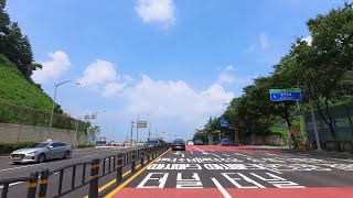 South Korea Roads 7월 무료로 개통된 부산 만덕초읍 터널 아시아드터널 다녀오기 이제 초읍에서 만덕까지 10분 Driving Busan Korea [upl. by Laud]