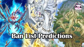 YuGiOh Late MarchEarly April TCG Ban List Predictions [upl. by Affay]