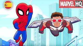 Aventuras de los superhéroes de Marvel  Si tú subes yo bajo  Marvel HQ España [upl. by Enelrae658]