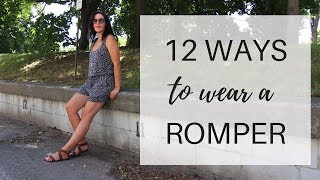 12 Ways to Wear a Romper  How to Style a Romper  Summer Wardrobe Staple [upl. by Derrek]