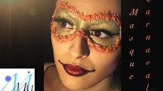 Maquillage artistique  Masque carnaval facile [upl. by Anirtek]