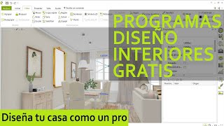 📐PROGRAMAS de DISEÑO de INTERIORES GRATIS Los 9 mejores [upl. by Llerdnod638]