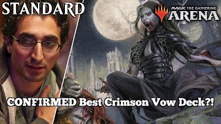 CONFIRMED Best Crimson Vow Deck  Standard Bo3  1 Mythic Rank Gameplay  MTG Arena  V [upl. by Darrel967]