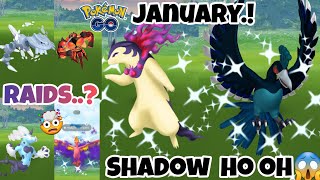 SHADOW SHINY HOOH🤯✨️✨️🗿😱Raids in January 2024LEGENDARY Raids in January 2024🔥pokemongo [upl. by Sexton]