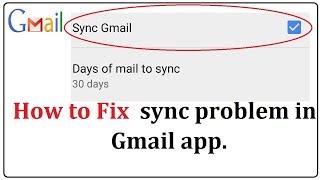 How to Fix sync problem in gmail app [upl. by Latsyrd880]