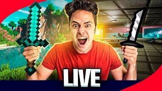 ENALDINHO AO VIVO JOGANDO MINECREFT vs AMONG US COM OS INSCRITOS [upl. by Mcconaghy]