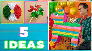 5 Ideas FÁCILES para las FIESTAS PATRIAS  Manualidades 16 SEPTIEMBRE vivamexico  DIY [upl. by Ely406]