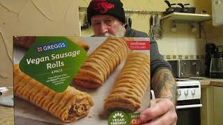 Vegan Sausage Rolls  Greggs  Iceland  £300p  x4  Food Review with Layla [upl. by Afrika]