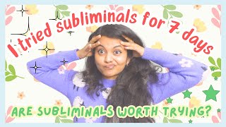 l listened to Subliminals for a Week – Do they really work  My experience  Tips 🦋✨💕 [upl. by Netti227]