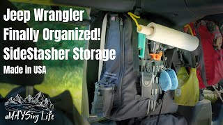 Maximize Your Jeeps Storage Space with SideStasher™ Bag System  JLU and JKU Organization at last [upl. by Orv]