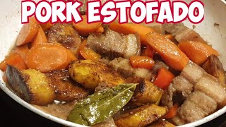 Estofadong Baboy  Pork Estofado recipe  Estofado  Panlasang Pinoy [upl. by Eedrahc]