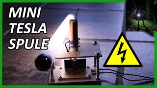 DIY mini Tesla Spule selber bauen [upl. by Garrot936]