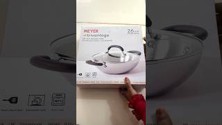 Meyer trivantage kadai Unboxing  Nickel Free  Triply Kadai  Healthy kitchen Cookware shorts [upl. by Dennie]