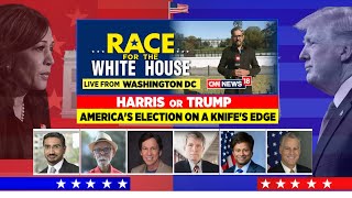 US Presidential Election 2024  Kamala Harris Or Donald Trump Americas Election On A Knifes Edge [upl. by Nnairak]