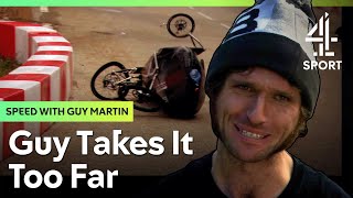 HUGE Crash As Guy Martin Attempts Gravity Race Record  Speed With Guy Martin [upl. by Delilah419]