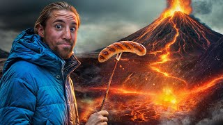 Jai grillé une Saucisse sur un Volcan  1 semaine seul en Islande [upl. by Ardnaik544]