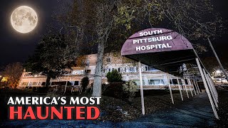 GIANT Shadow Lurks in this Terrifying HAUNTED Hospital Ghosts of Old South Pittsburg Hospital [upl. by Enomrej]