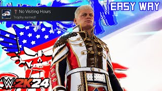 WWE 2K24  No Visiting Hours TrophyAchievement  Easy Way [upl. by Boyd]