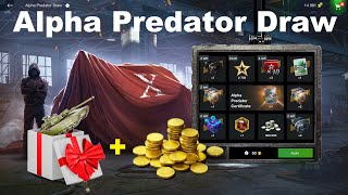 Alpha Predator Draw WoT Blitz  VERY LUCKY Got Super Tank  3000 Gold in 1 box for only 150 gold [upl. by Eitten91]