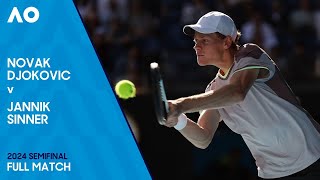 Novak Djokovic v Jannik Sinner Full Match  Australian Open 2024 Semifinal [upl. by Eiramanig]