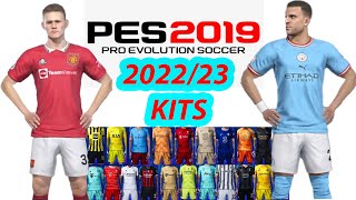 PES 2019 NEW KIT 202223 PATCH UNIFORM NEW SEASON  SMOKE PATCH 19 2223 [upl. by Darra]