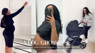 VLOG GROSSESSE RDV GYNÉCOLOGUE UNBOXING POUSSETTE  VALISE DE MATERNITÉ etc [upl. by Serge941]