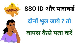 SSO ID aur Password dono bhul jaye to wapas pta kaise kare  by online emitra center [upl. by Tnayrb]